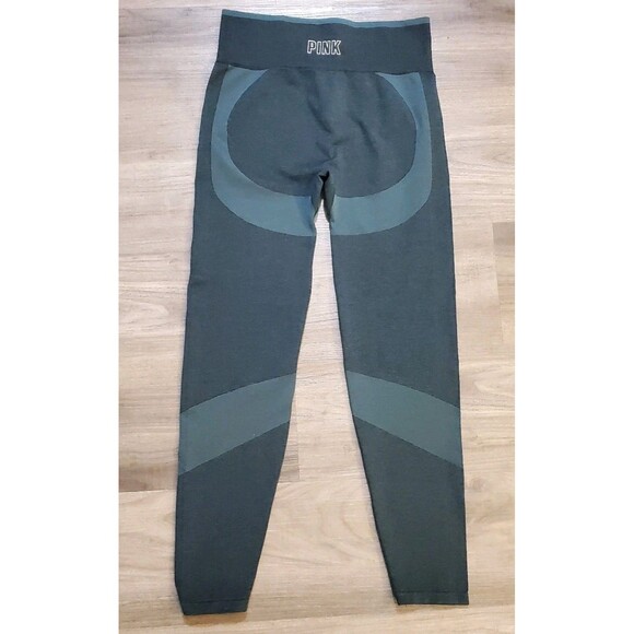 Victoria's Secret Pants - PINK Victorias Secret Green Seamless Leggings Sz Med Activewear Athleisure Sport
